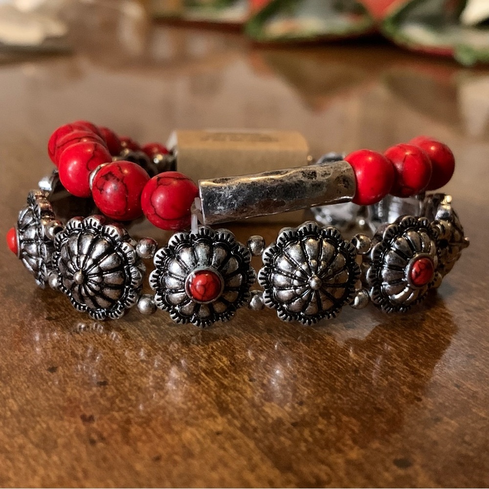 Red & Silver Bracelets - Picture 4 of 4
